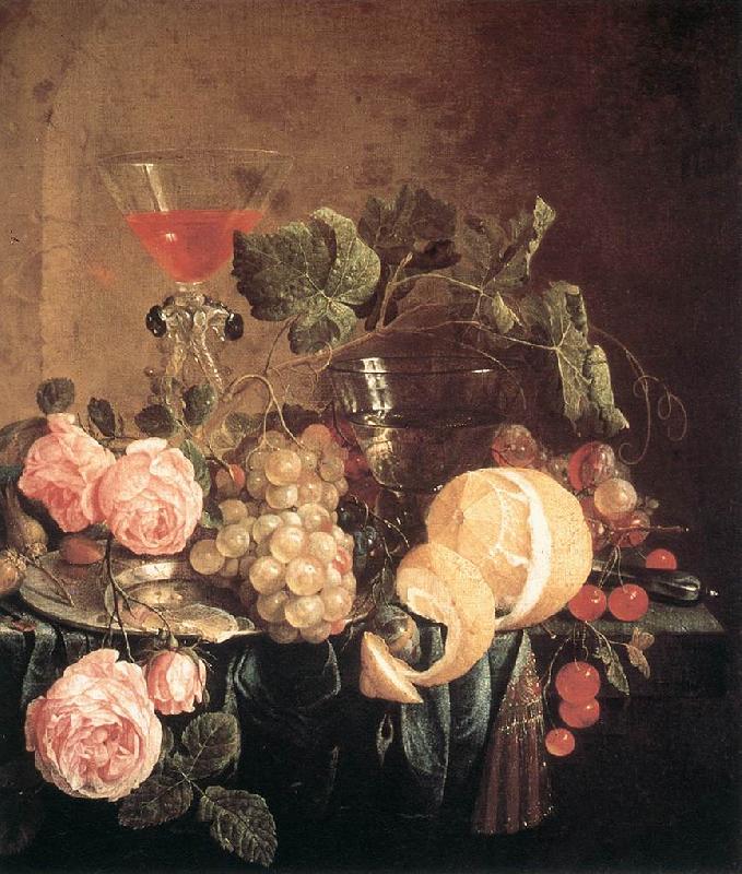 HEEM, Jan Davidsz. de Still-Life with Flowers and Fruit swg Germany oil painting art